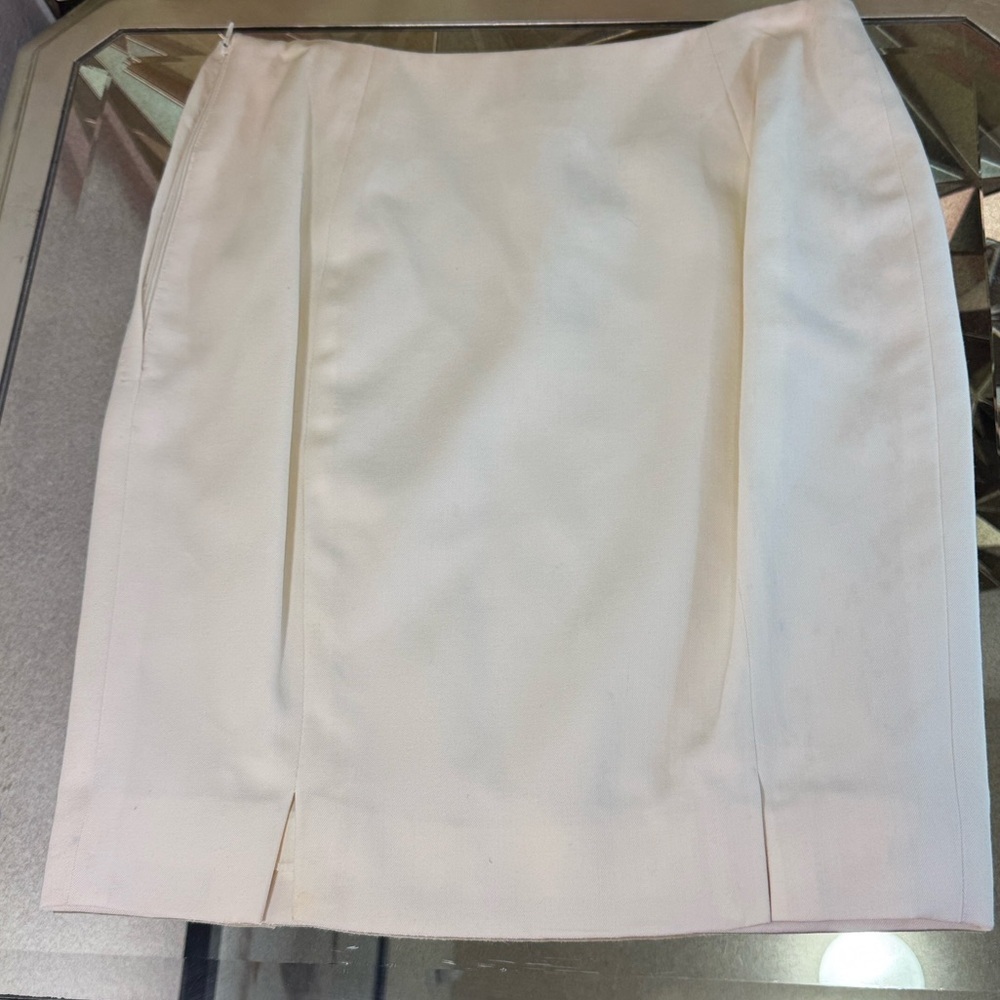 Vintage MOSCHERY Off-White Pencil Skirt - Picture 6 of 7